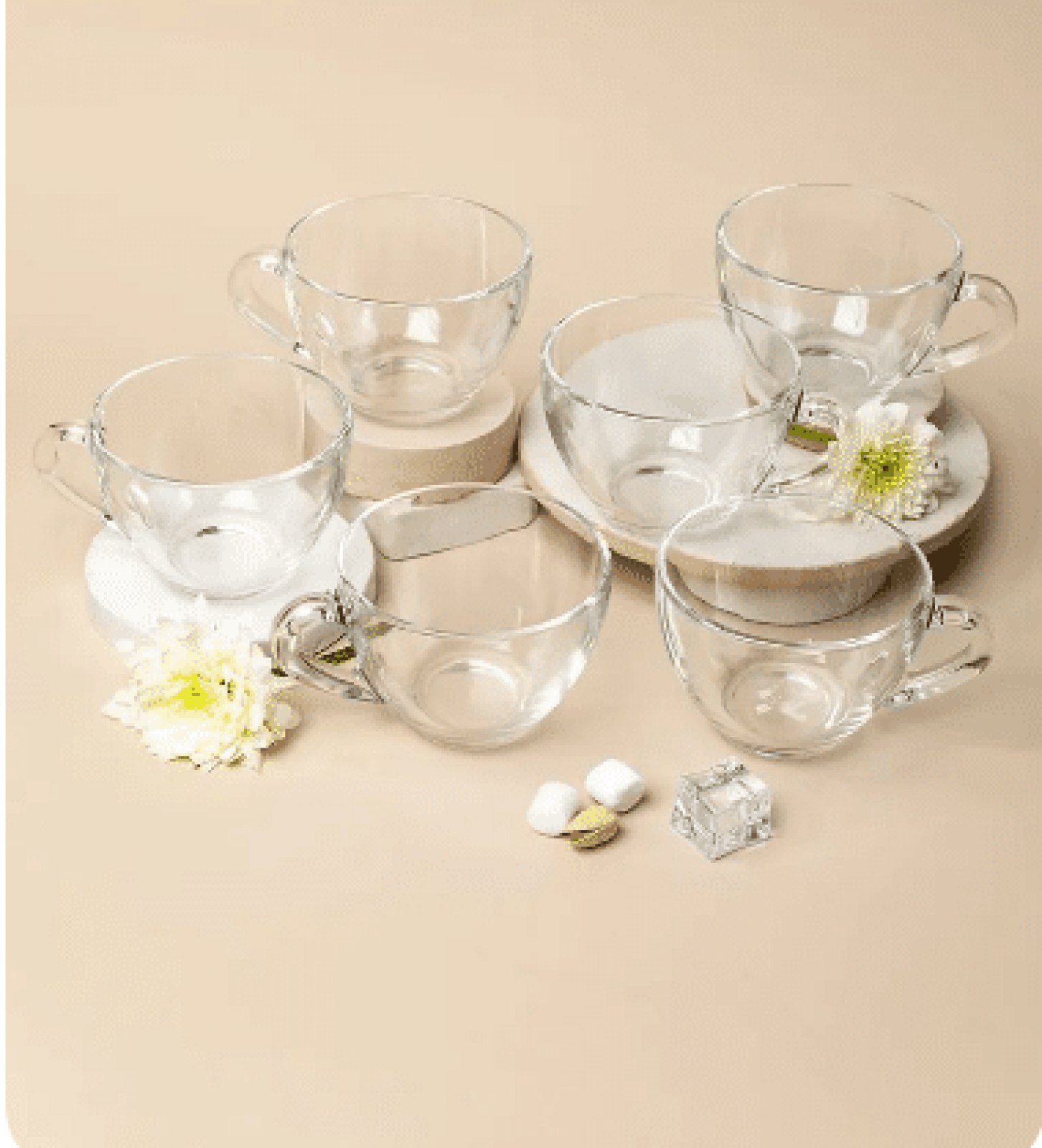 Чашки прозрачные мысли