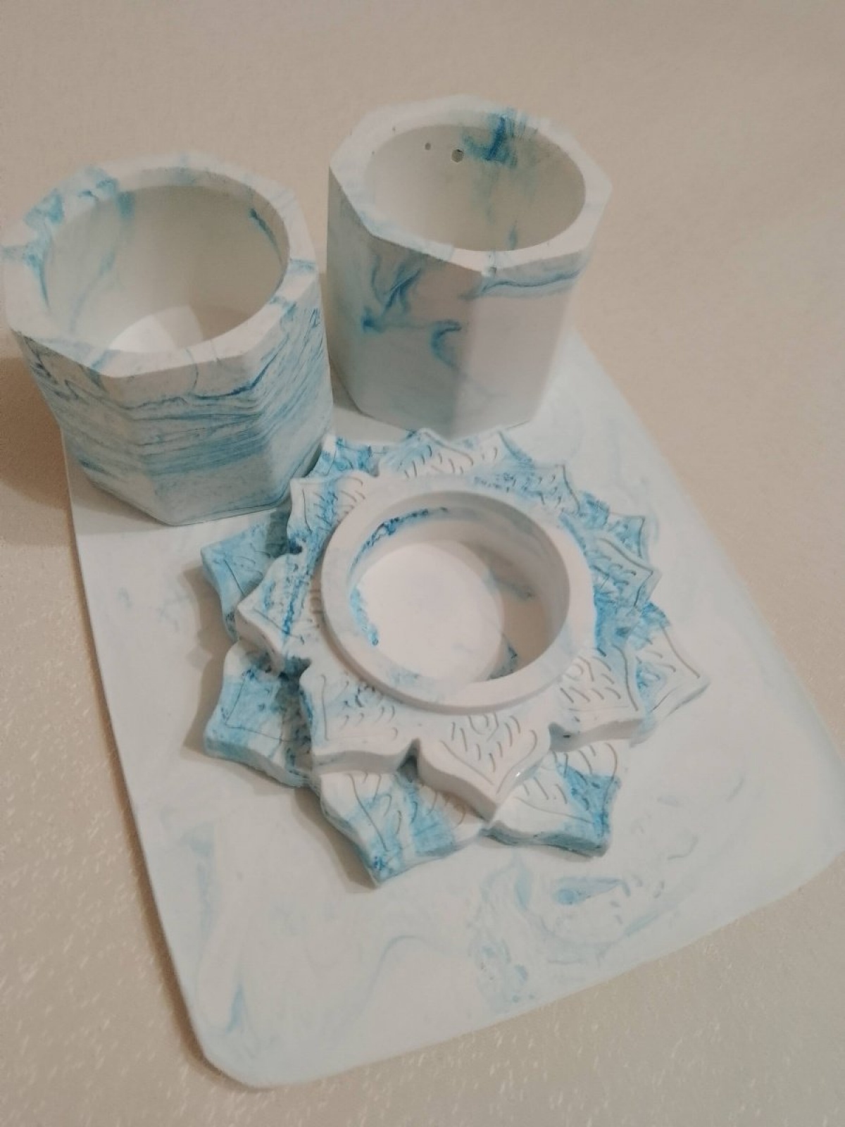 Набор 7 Васильковый принт