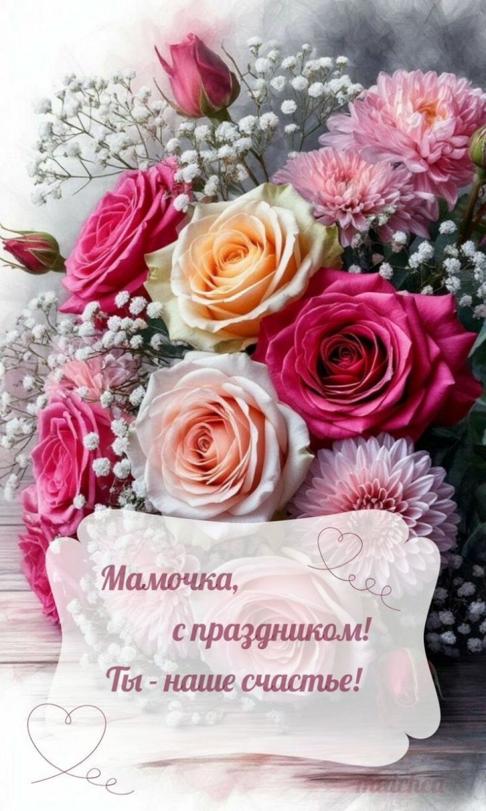 Мини-открытки для букетов (в ассортименте)