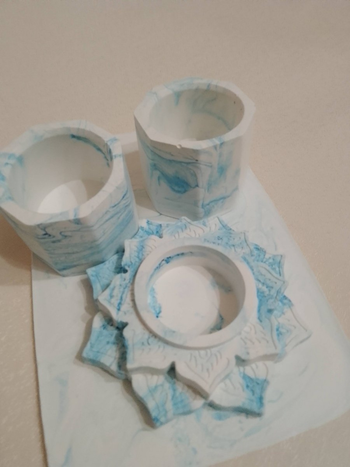 Набор 7 Васильковый принт