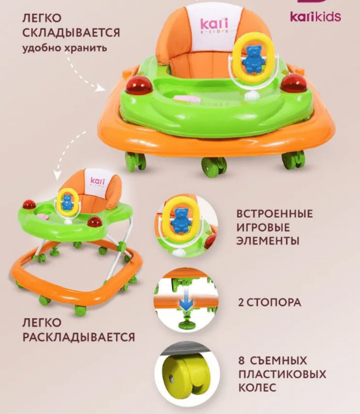 Ходунки детские от 6-18 месяцев