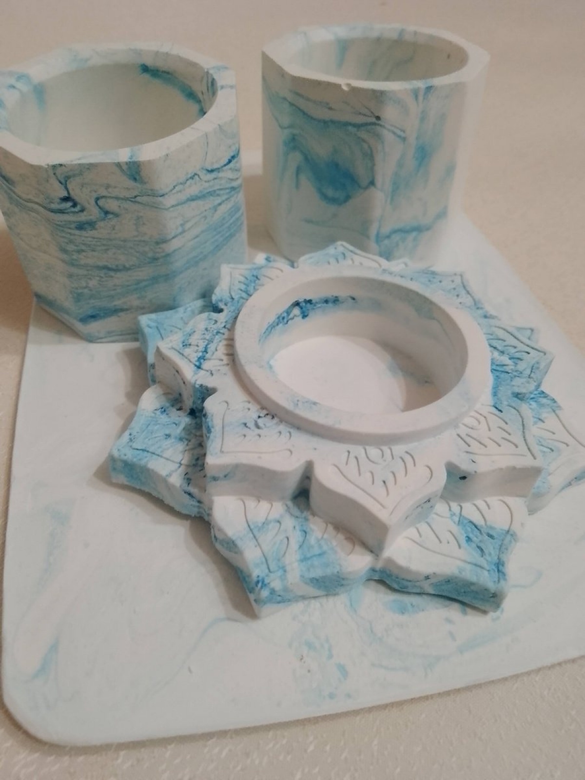 Набор 7 Васильковый принт