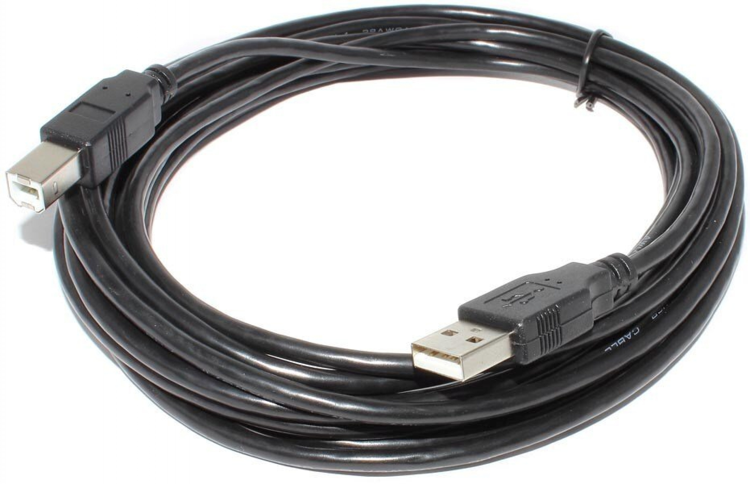 Кабель для принтера, сканера и МФУ 1,5м , шнур USB 2.0 AB (AM/BM), белый