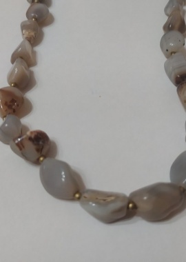 Бусы (агат) (натуральный)
