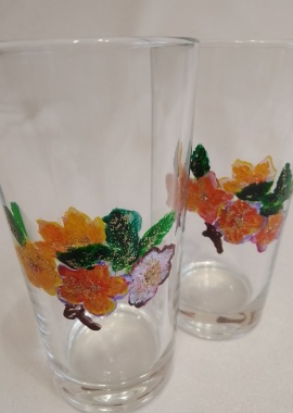 Стаканы для напитков "Цветы для души"
