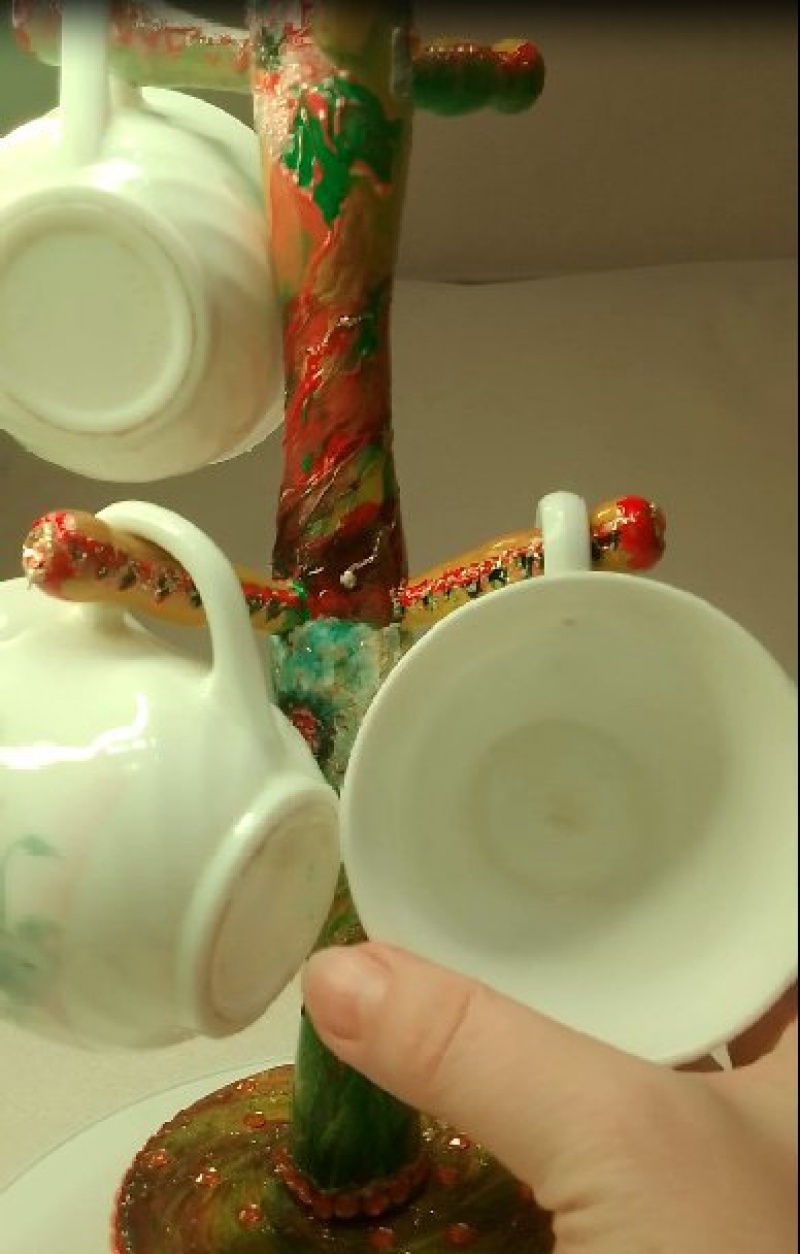 Подставка под чашки(расписная)