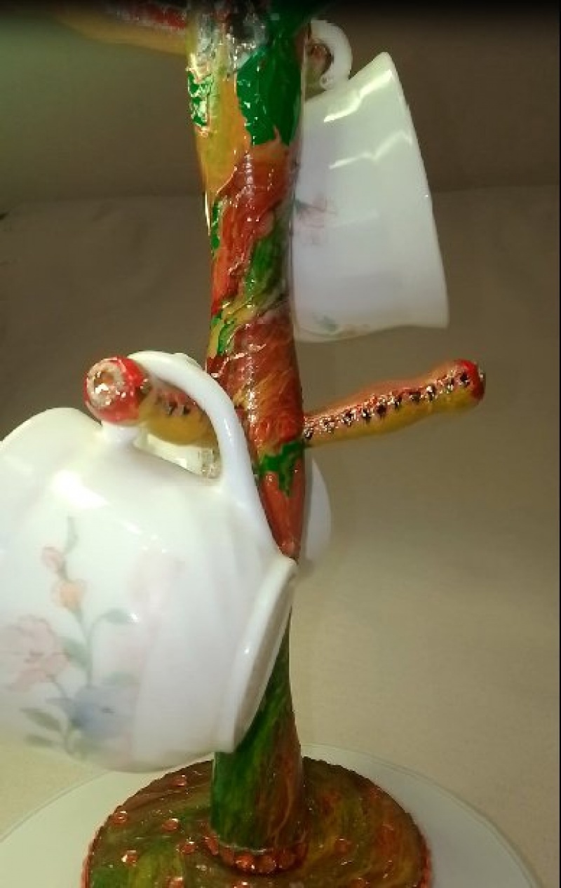 Подставка под чашки(расписная)