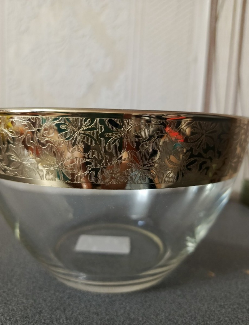 Салатник с алмазной гравировкой