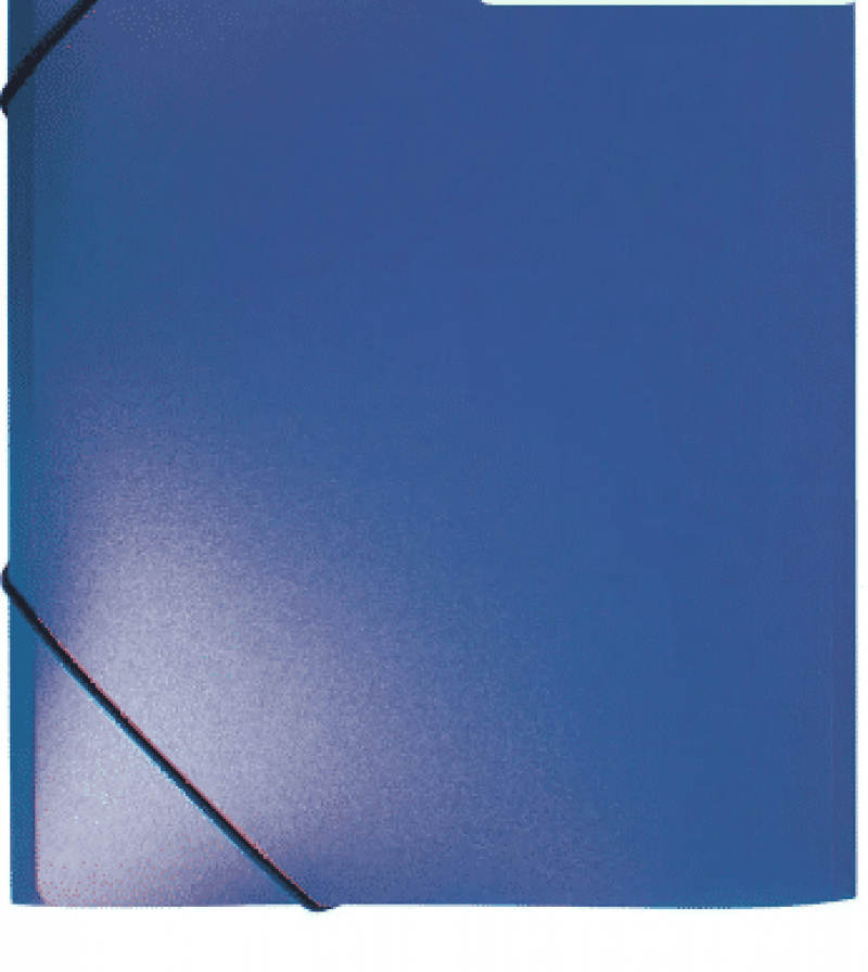 Папки на резинке синие