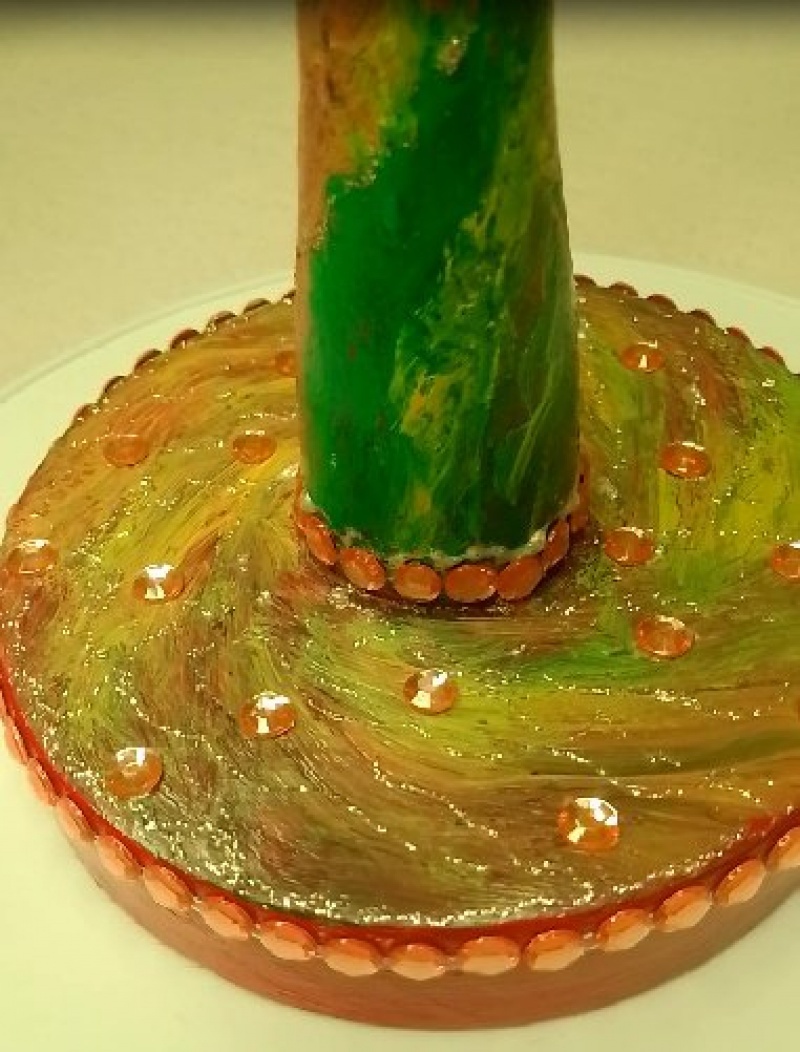 Подставка под чашки(расписная)