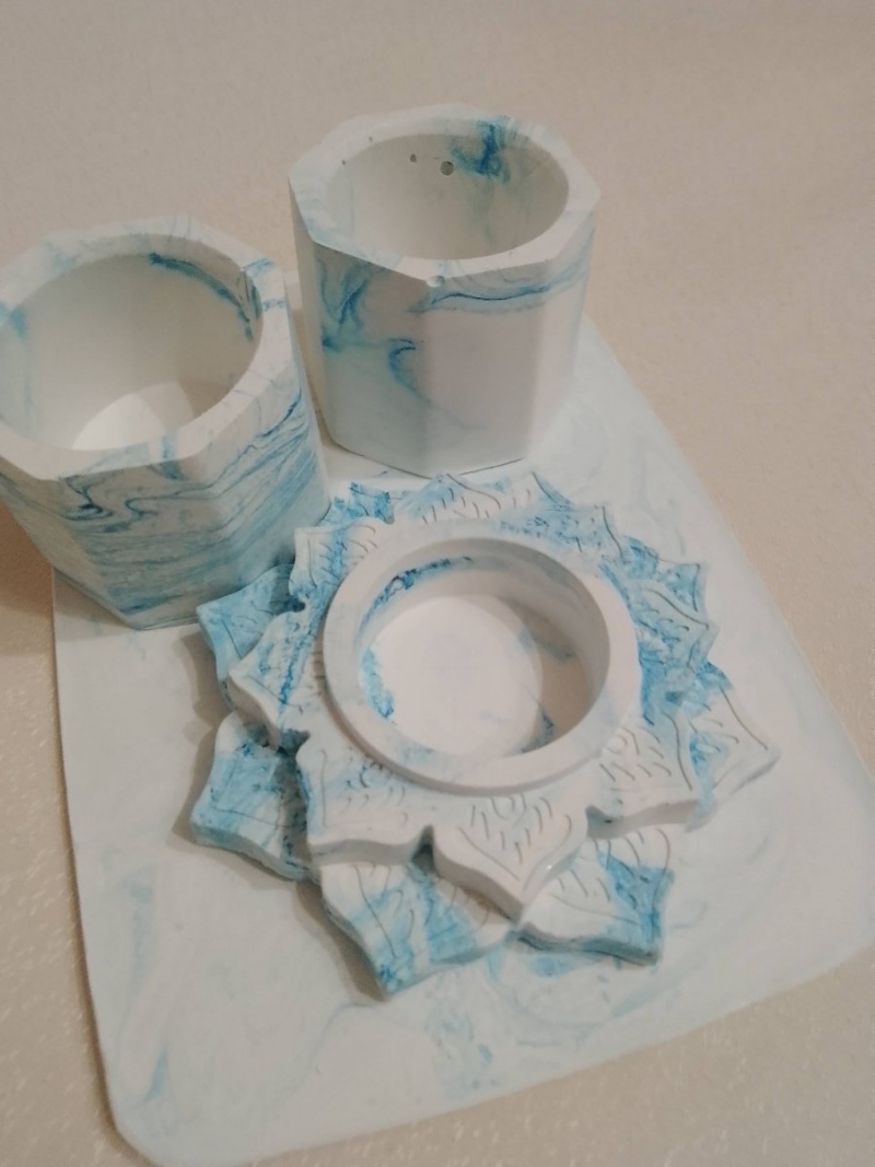 Набор 7 Васильковый принт