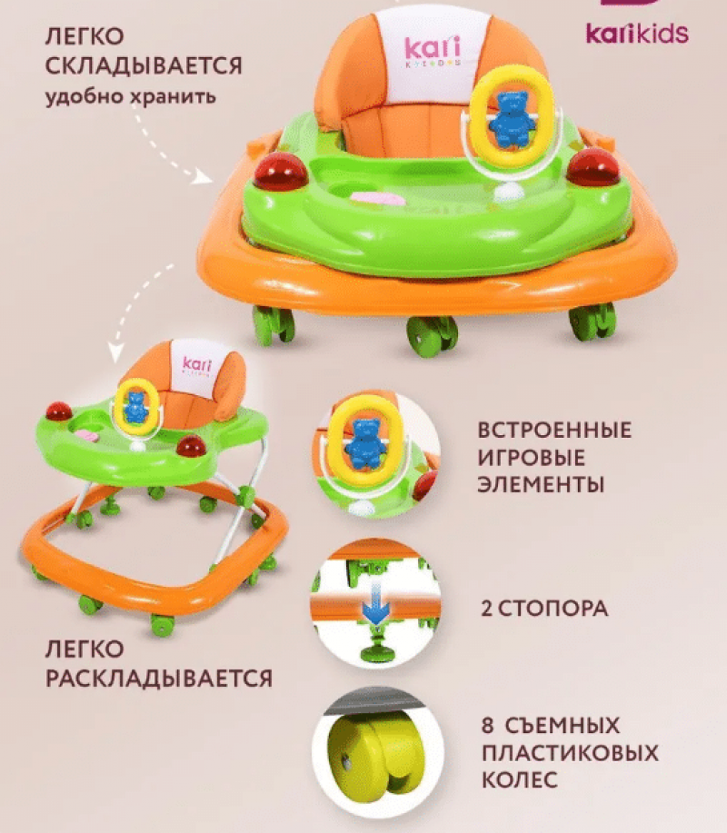 Ходунки детские от 6-18 месяцев