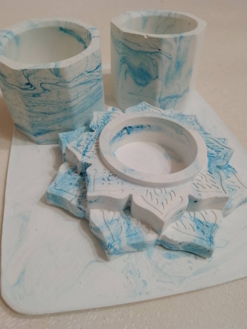 Набор 7 Васильковый принт