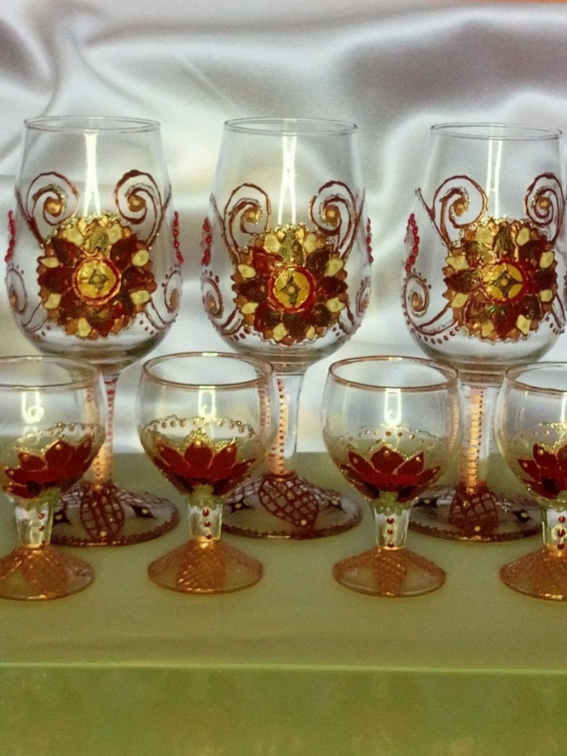 Рюмочки Мечты (витражная роспись)