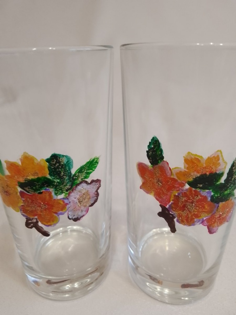 Стаканы для напитков  Цветы души